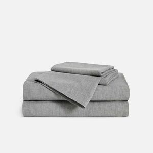 brooklinen Heathered Cashmere Core Sheet Set - Size Cali King - Color Charcoal